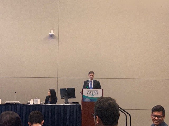 Don Muller presenting at ASTRO 2019