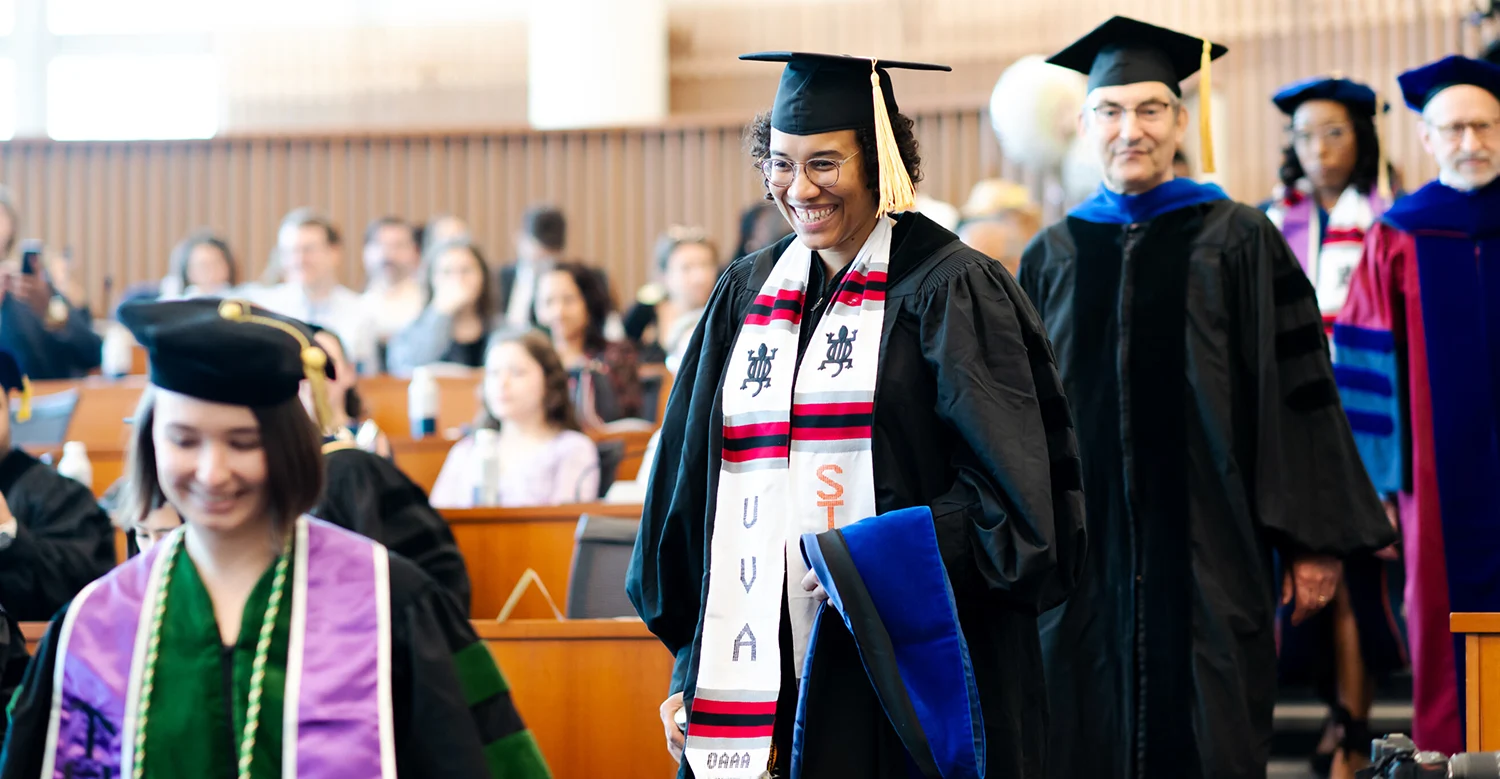 Students and faculty processing during BIMS 2023 Hooding Ceremony.