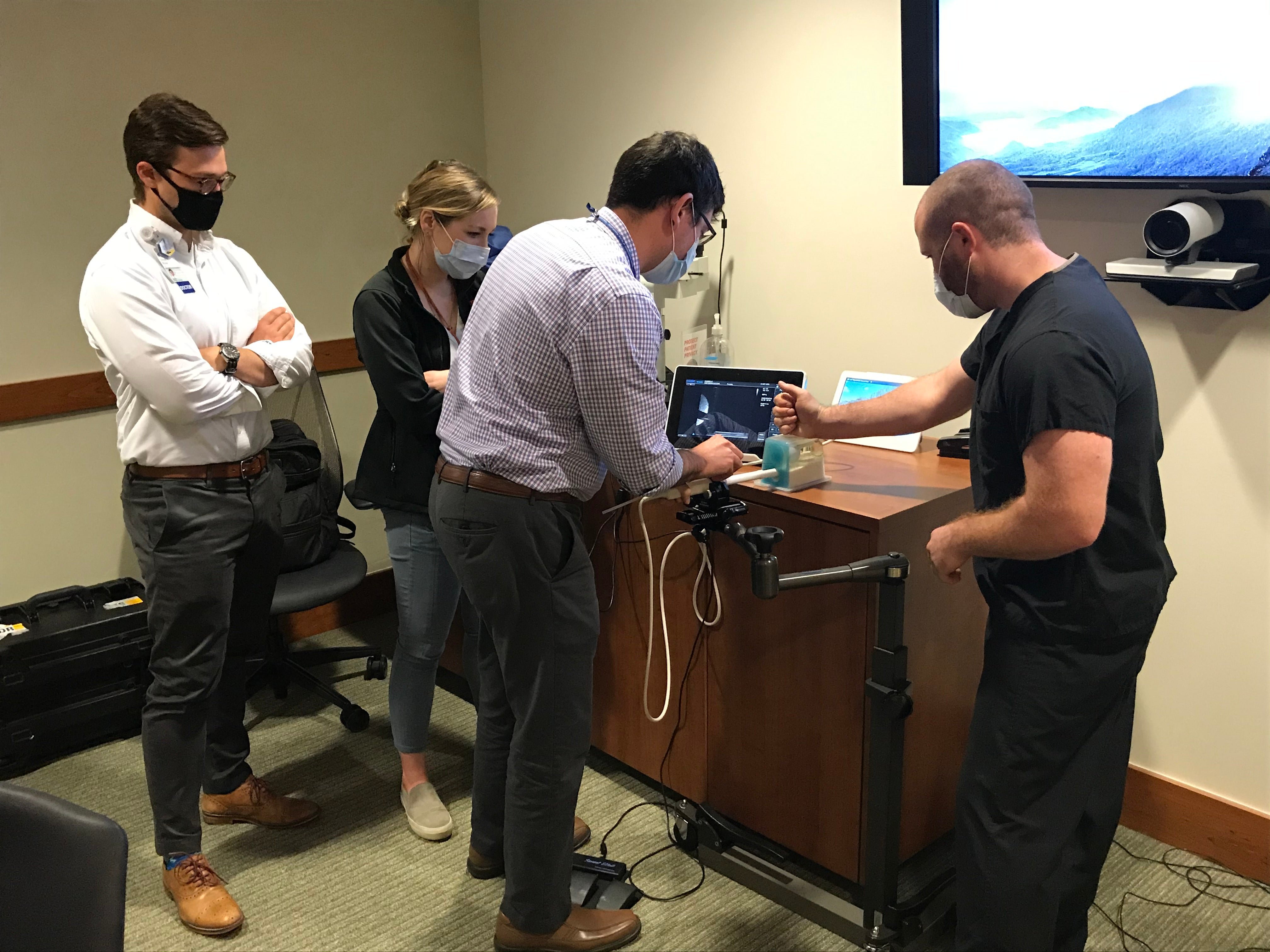 group of residents getting Space OAR training